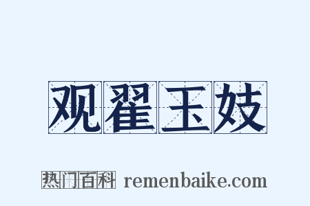 观翟玉妓是什么意思的图片